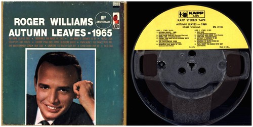 ROGER WILLIAMS Autumn Leaves 1965 KAPP STEREO 7 1/2 ips 12 CUT USED REEL TO REEL - Picture 3 of 4