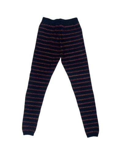 SCOTCH & SODA Girl's Navy Glitter Striped Leggings #333 4 NWT - Picture 2 of 2