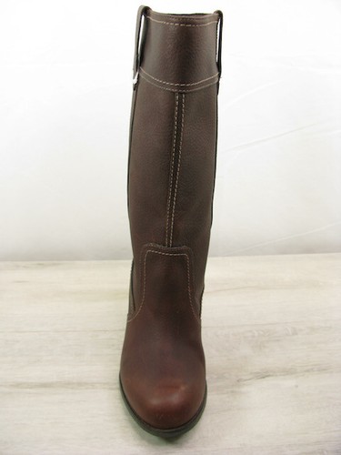 Timberland Tall Western Boot Women 8.5 Brown Leather Waterproof EU 39.5 *NEW - Picture 10 of 24