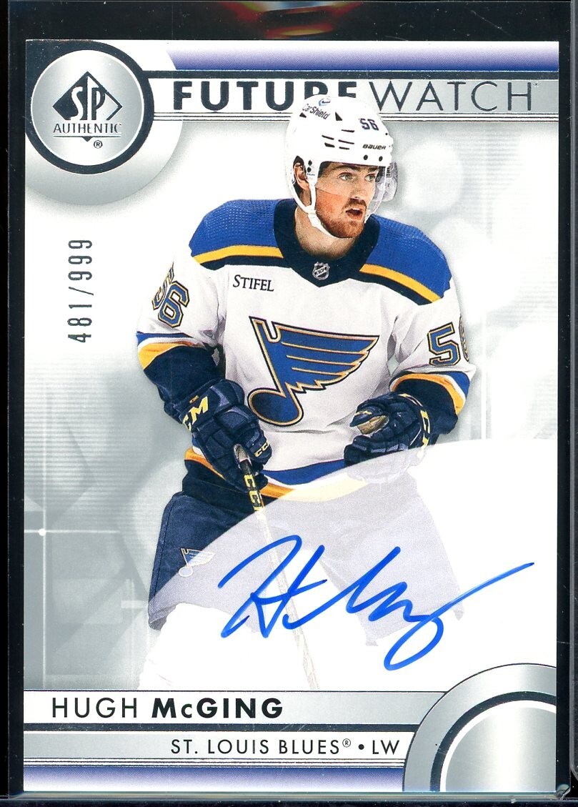 2023-24 SP Authentic Future Watch #118 Hugh McGing Autographs RC 481/999