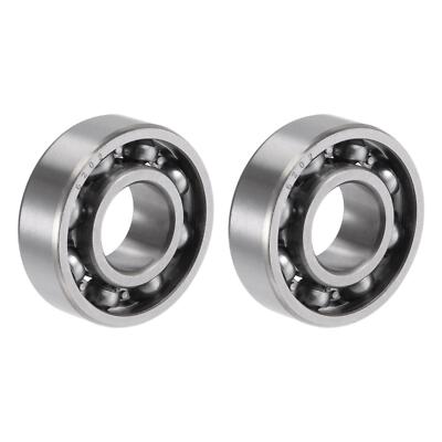 2pcs 6202 Deep Groove Ball Bearings 12x32x11mm CN Open Type Chrome Steel