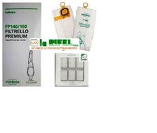 6 Sacchetti Folletto VK140 Vorwerk Originali Filtrello Premium con Dovina  FP140