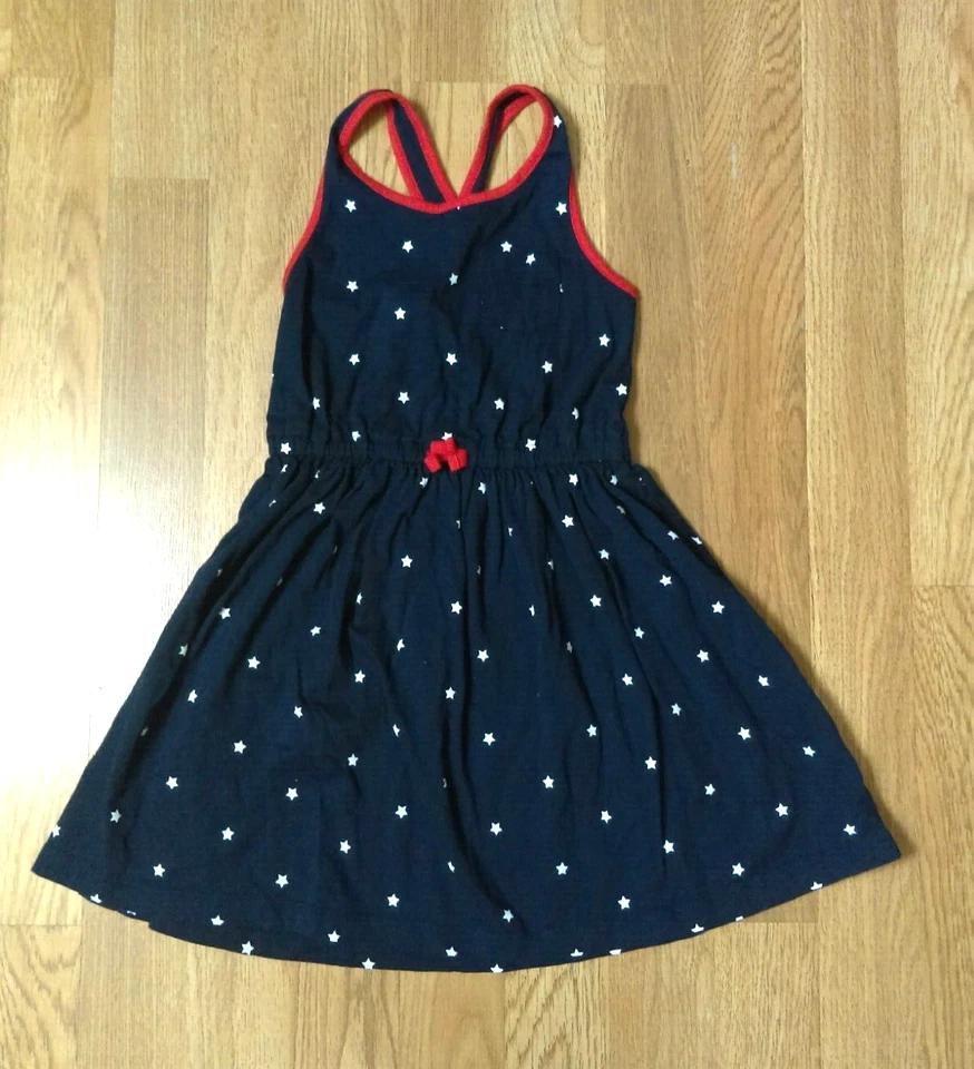 Vestido Patriótico de Verano Carter's Niños Estrellas Blancas Rojo Azul Sin Mangas Niñas 6/6X Foto 2 de 4
