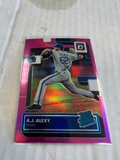 A.J. Alexy 2022 Donruss Optic Rated Rookie Pink Prizm #61 NrMt