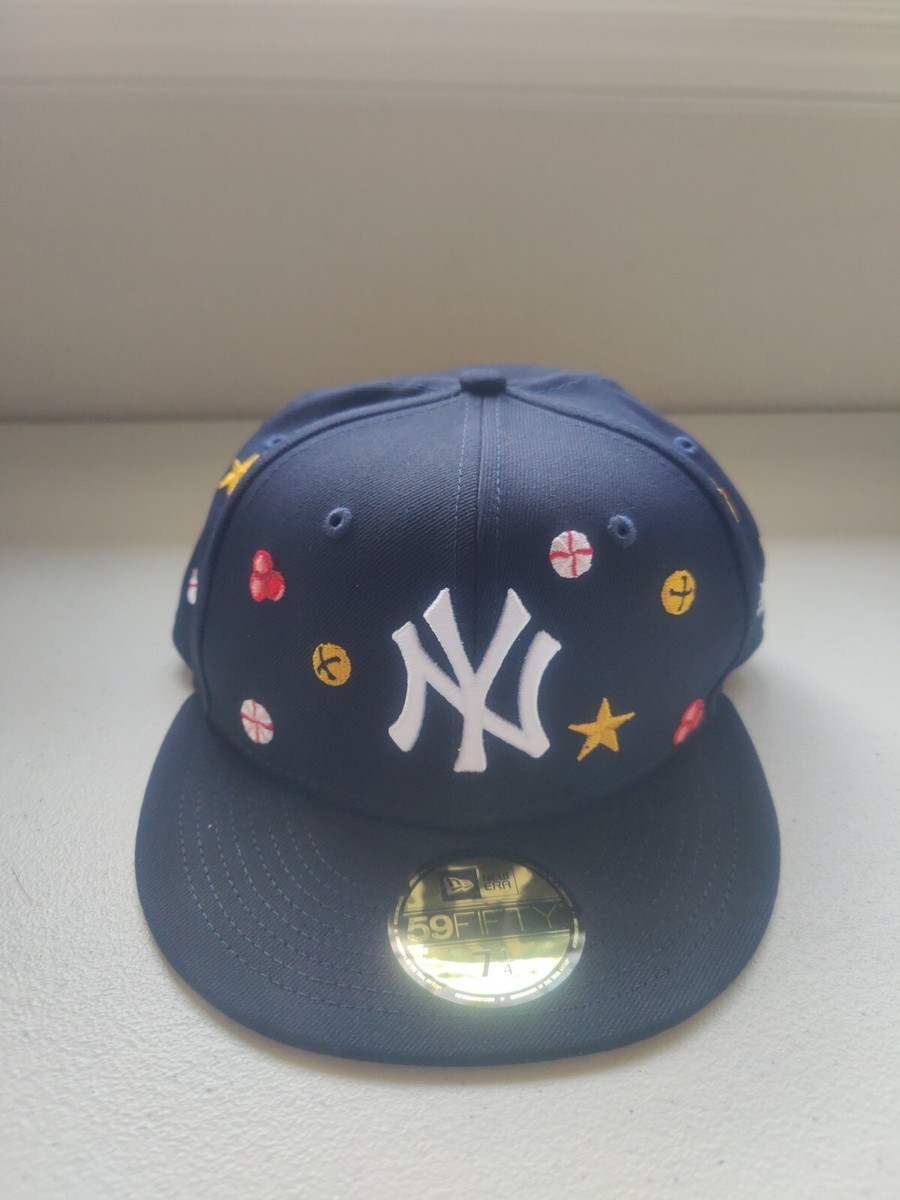 new york yankees hat Cap Navy New Era 59fifty Size 71/4 Christmas 