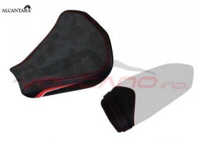 MV Agusta F4 2010-2017 design Volcano Alcanta Saddle cover Anti scivolo Black Wh
