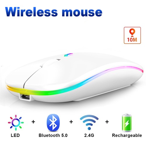 Portable Ultrathin Wireless Mouse 2.4GHz Slim design +Receiver For PC Laptop Mac - Picture 15 of 17