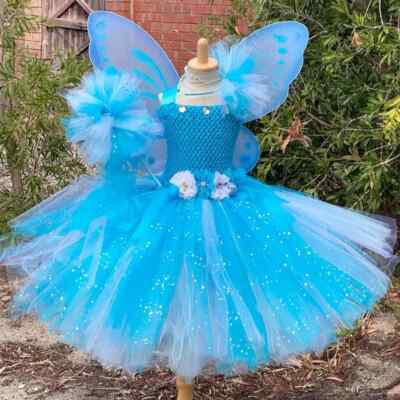 sachin and babi light blue dress Fairy costume outfit main image 0