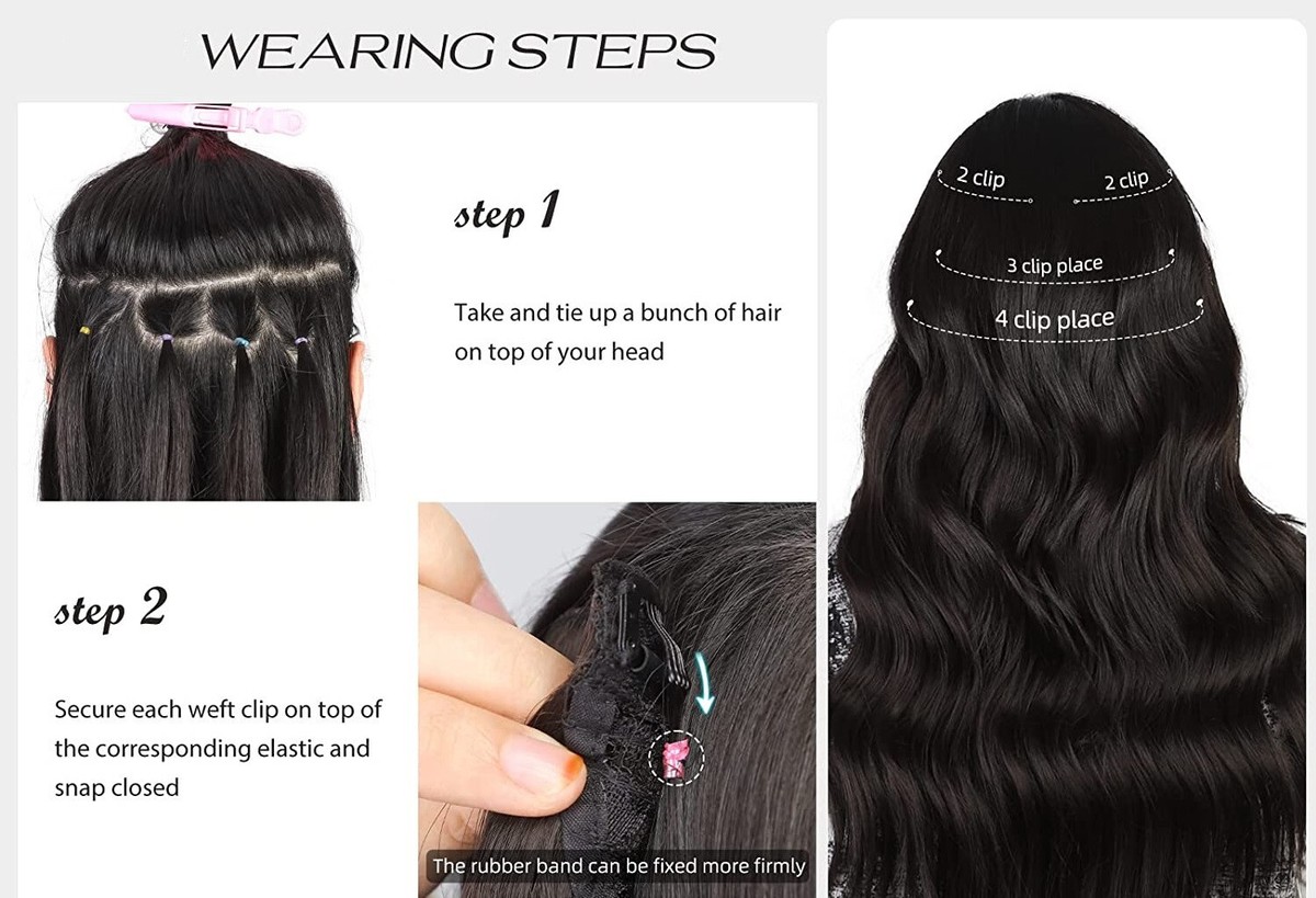 4 Piece Balayage Clip Hair Extensions 20