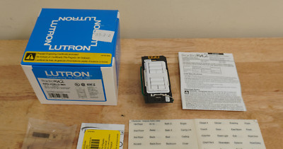 Lutron Radio RA2 RRD-H2RLD-WH Dimmer Keypad W/Prepaid Engraving Certificate