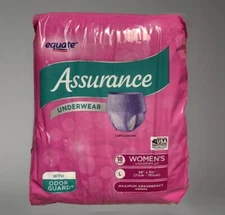 Assurance Max Absorb Women's Incontinence Disposable Underwear Size LG 18ct Pack