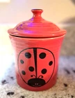 Fiesta Jam Jar FTCCO Exclusive Scarlet Red Ladybug 14oz Utility Jar with Lid