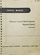Kodak Kodascope Sound Projector - MK4 Analyst Projector - Factory Service Manual