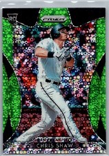 2019 Panini Prizm Lime Green Donut Circle Prizm Rookie RC /199 Chris Shaw #63
