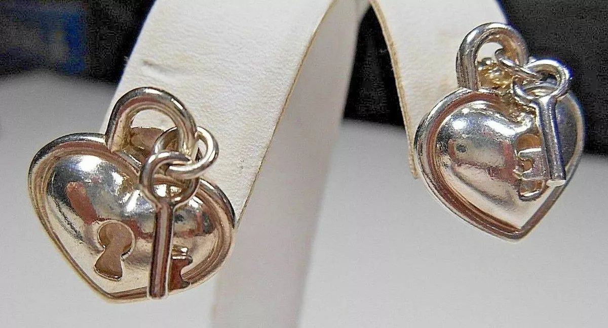 Tiffany lock and key earrings deals