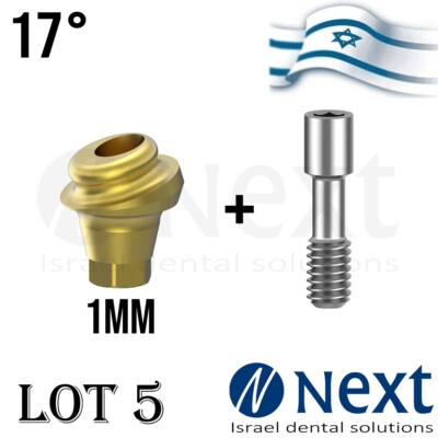 LOTx5 Angulated 17 deg Flat abutment 1 mm Hiossen Regular