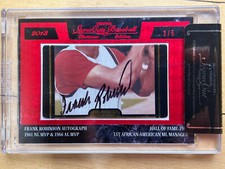 Frank Robinson 2013 TRISTAR Signa Cuts Baseball Platinum Autograph Reds 3/5