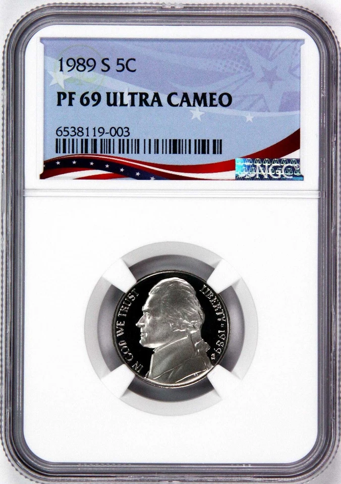 Assorted, PF 69  5C Ultra Cameo, Jefferson Nickel, 10 Coin Proof Set - Image 4 of 4