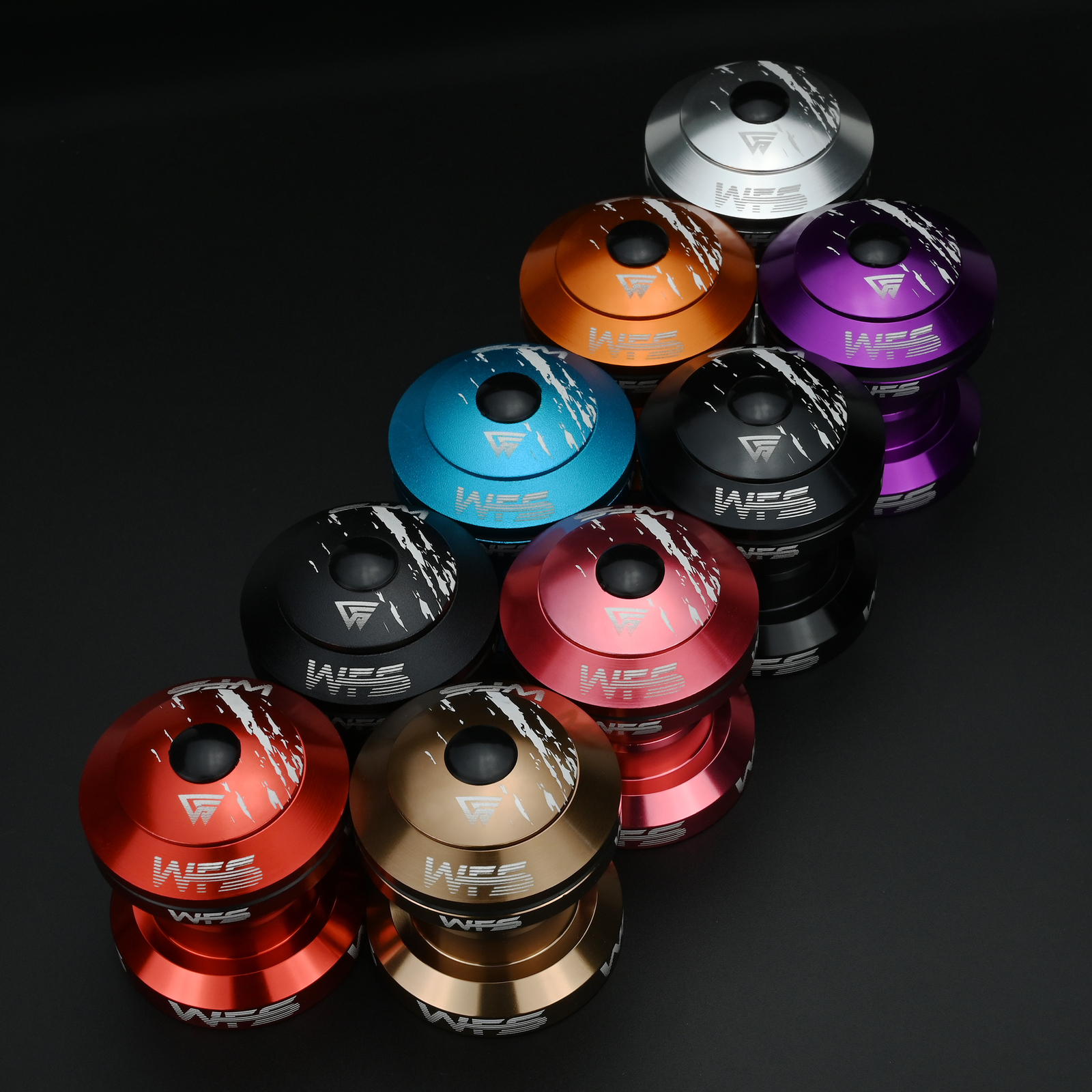 WFS NV.28 1 Inch CNC Alloy Threadless Headset with Top Cap , Silver