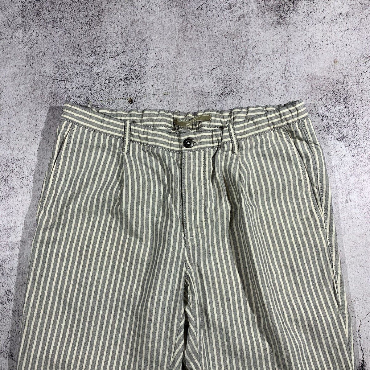 【takです】INCOTEX Slacks Linen Trousers Incotex SLA CKS Striped Linen Pants Trousers Tapered Fit