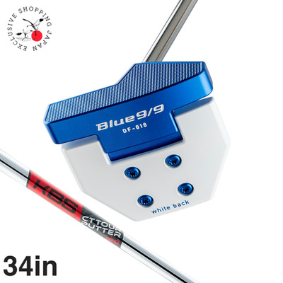 Kasco Blue 9/9 DELTA-FACE DF-018 Mallet Putter 34in KBS CT Tour Steel Shaft New