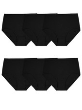 Fruit of the Loom Women's Cotton Brief Underwear, 6-Pack
