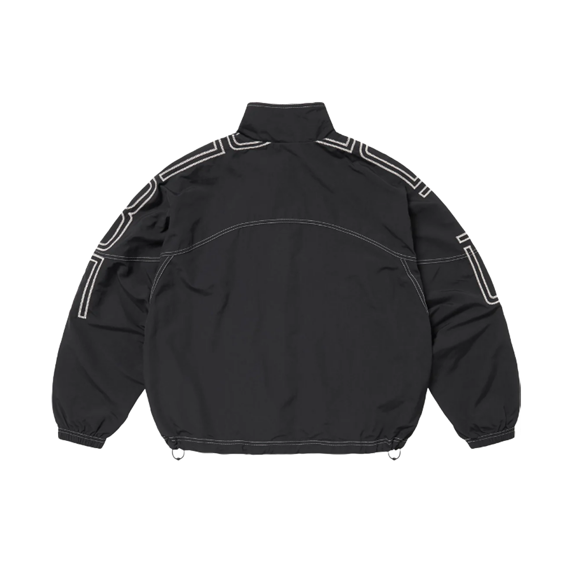ジャケット・アウター spellout track jacket Supreme Spellout Embroidered Track Jacket Black Grey Dark