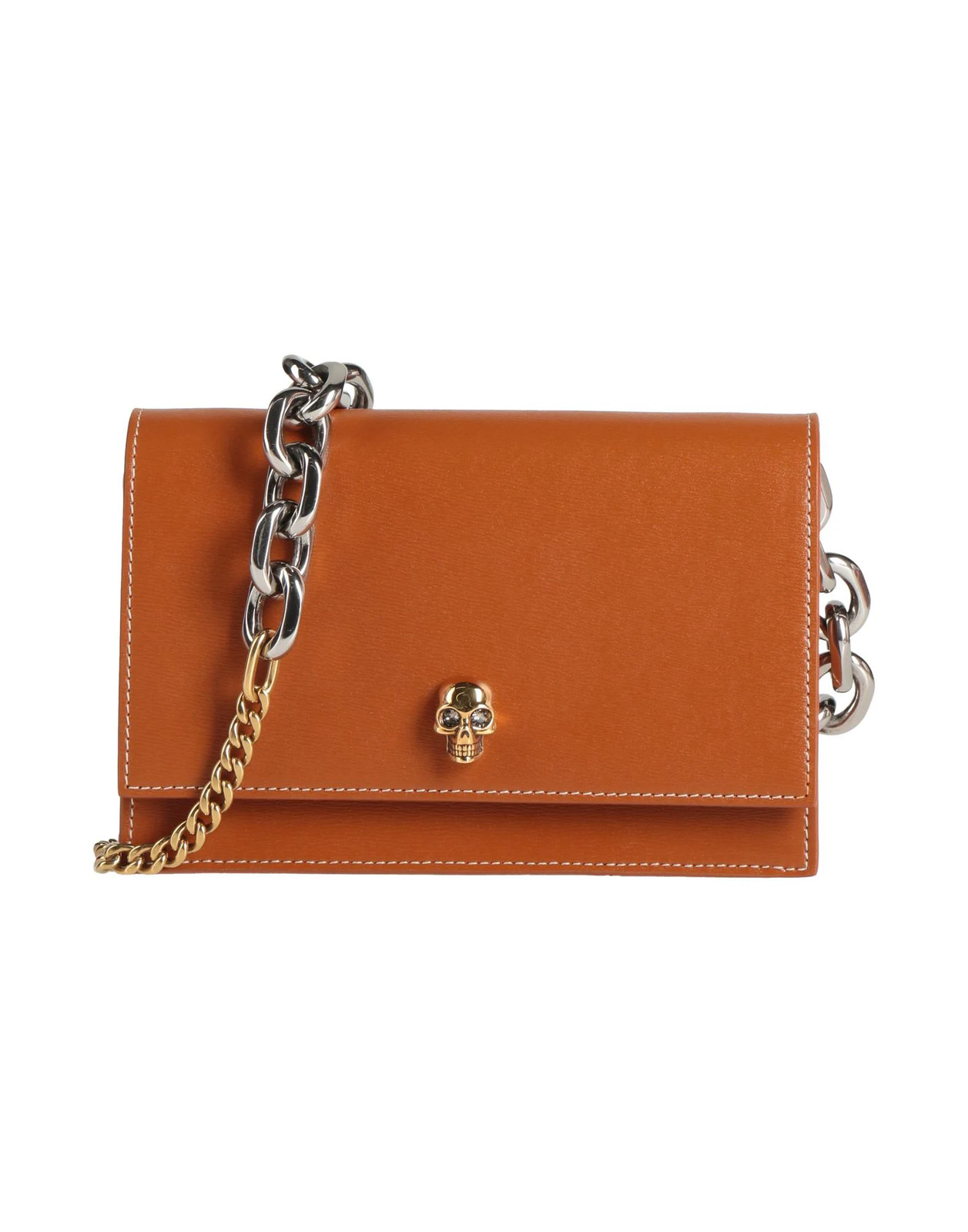 McQueen - Women - Leather Flap bag - Tan