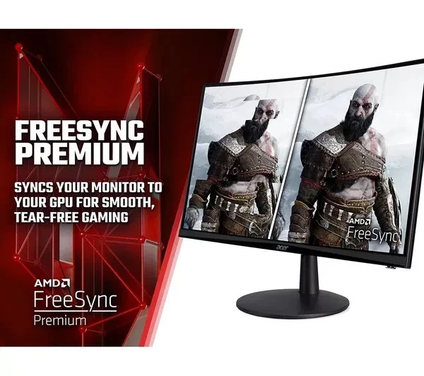 Acer Nitro 180Hz Curved Gaming ED240QS3bmiipx 24" FHD 1ms HDR10 FreeSync Premium - Bild 4 von 4