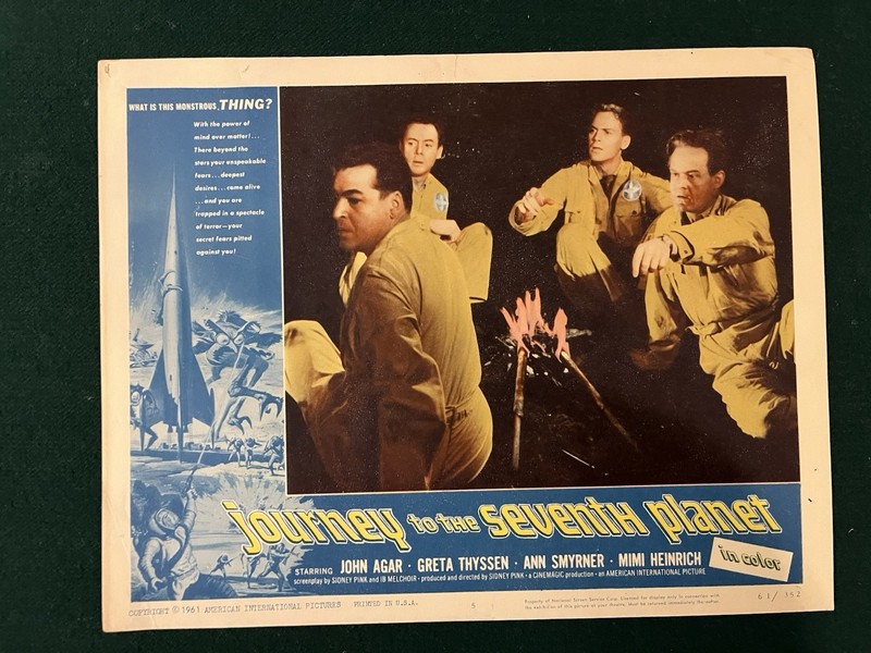 Journey to the Seventh Planet 1961 Original Movie Lobby Card#5 John Agar