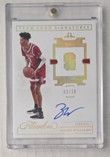 2021-22 Panini Flawless Collegiate Team Logo Gold #15 Ziaire Williams Auto /10 