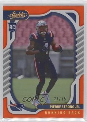 2022 Absolute Rookies Spectrum Orange 27/75 Pierre Strong Jr #141 Rookie RC 13c1