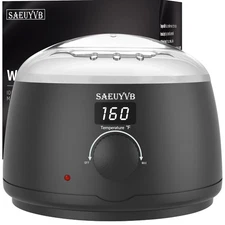 SAEUYVB Professional Digital Wax Warmer with Lid and 16Oz Pot for Hair Removal (