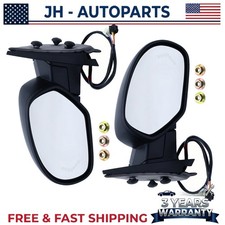 For 2007-14 Chevy Gmc Pair Lh Rh Side Heated Mirror W Arrow Signal Puddle Light