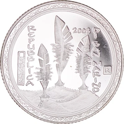 Saint Marin , 5 Euro, Olympic Games 2008 in Beijing, 2008, Rome, FDC, Argent - Photo 1/2