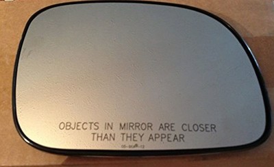 Fits 00-07 Caravan Town & Country Voyager Right Pass Mirror Glass w/Rear Holder 