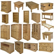 Braun im Mexiko-Stil Corona Kiefer Massiv Holz Kommoden Nachttisch TV-Schrank