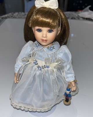 Marie Osmond 8  Porcelain Doll Blue Dress Nutcracker Charm Signed & Numbered