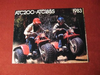 1983 Honda ATC 200 ATC 185S 3 wheeler Sales Brochure Booklet Catalog Old