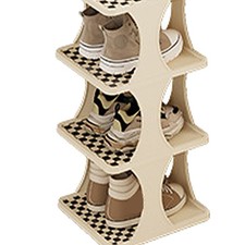 .Shoe Rack Single Pairs Shoe Shelf Space Saving Shoe Orgainzer Tower For Home