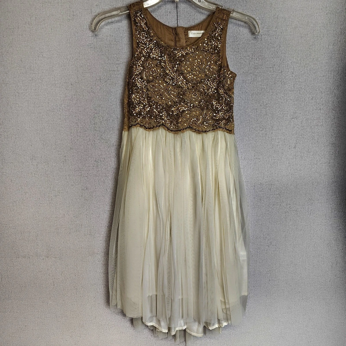 gold dress size 8 Dresses for Girls for sale gold cocktail dress