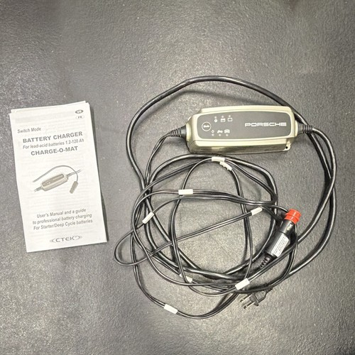 Porsche CTEK Charge-o-Mat Trickle Battery Charger For 12V Lead Acid Batteries