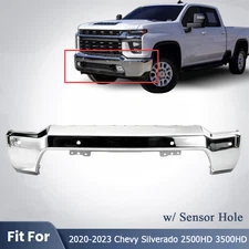 For 2020-2023 Chevy Silverado 2500 3500 HD Front Bumper Chrome w/ Sensor Hole