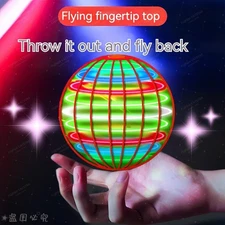 Flying LED Hover Ball Toy 360° Spin Hand Controlled for Kids Indoor Outdoor