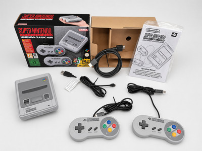 SNES Mini Super Nintendo Classic Mini Entertainment System 21 Spiele Neuwertig