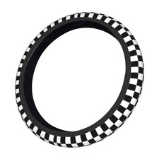 Checkerboard Steering Wheel Cover Black And White Anti-slip Universal Car St...