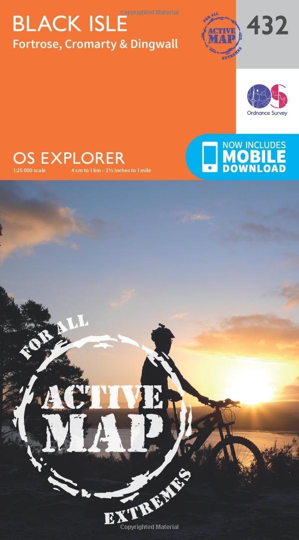 Ordnance Survey Explorer Active 432 Black Isle Map With Digital Version Orange - Image 4