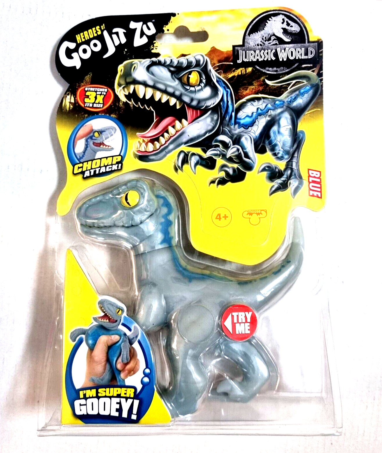 Heroes of Goo Jit Zu Jurassic World Blue Squishy Figure