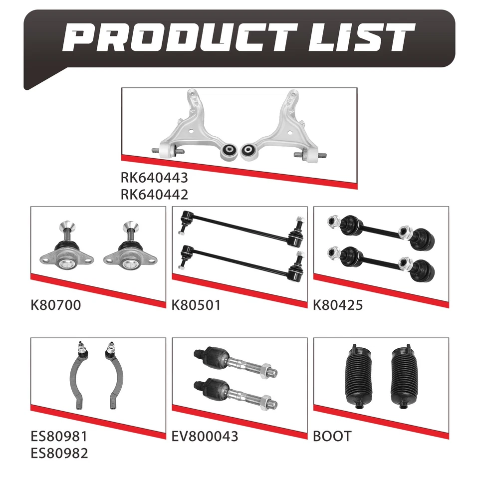 Brazos de control inferiores barras estabilizadoras rótulas para Volvo S80 2001 2002-2006 Foto 3 de 4