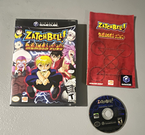 Bandai Zatch Bell! Mamodo Fury Nintendo GameCube Fighting T NTSC-U/C Manual